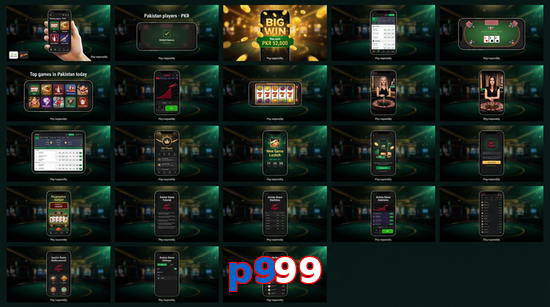 Main screen of P999 bet page for PK players